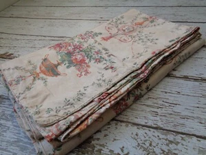 Urnas vintage RALPH LAUREN edredón floral talla King beige algodón satén - Imagen 1 de 7