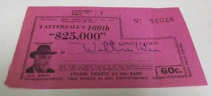 Boleto Tattersall's - Sorteo 166 - Nº 56028 - George Adams - Vintage - Años 60 - Imagen 1 de 8