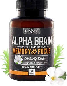 Brand New Onnit Alpha Helps Support Brain Memory Focus 14 Capsules Exp 05/2026+ - Picture 1 of 5