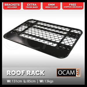 Aluminium Flat Roof Rack for Toyota Hilux N80 2015+ Single/Extra Cab 850x1314mm - Picture 1 of 12