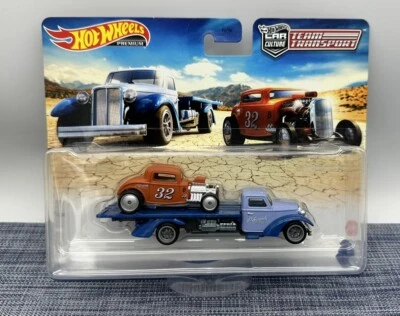 Hot Wheels Premium '32 Ford  E46 Speed Waze Team Transport Car Culture #32 - Image 1 of 4