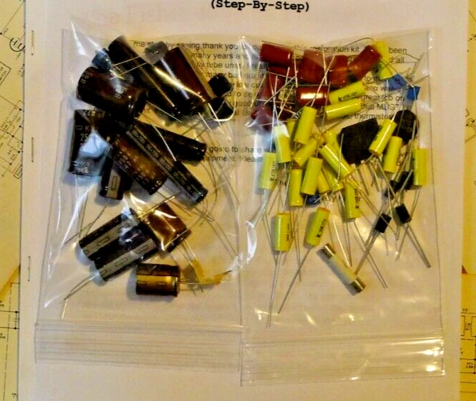 EICO 460 restoration Oscilloscope upgrade rebuild kit capacitor - Image 1 of 2