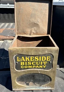 Rare J B Carr Biscuit Company Metal Box Tin Display Cookies Advertising J.B.  - Picture 1 of 11