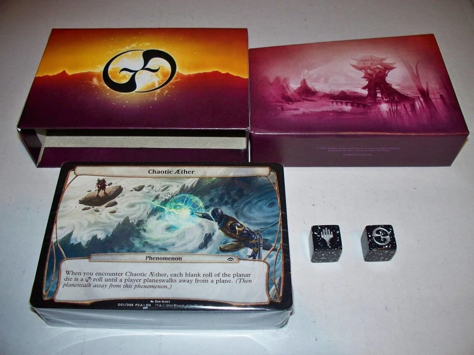Magic The Gathering Planechase Anthology 86 Planes Phenomenon Deck Set Nuevo +2 dados planos con caja Foto 1 de 4