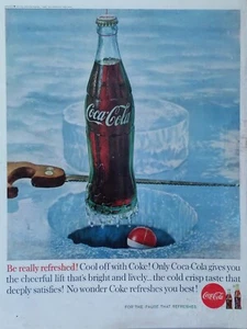 1960 vintage Coca-Cola print ad, be really refreshed! - Picture 1 of 1