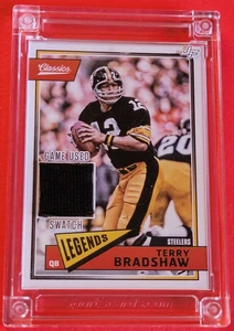 GIOCO USATO Terry Bradshaw MAGLIA CARD 2024 JERSEY FUSION ANNI 80 PITTSBURGH STEELERS - Foto 1 di 7