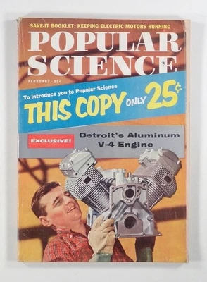 1959 Feb POPULAR SCIENCE Aluminum V-4 Engine WOOD SHOP TOOLS motor repair MORE Foto 1 de 4