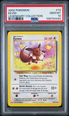 2002 Pokemon Legendary Collection Eevee #74 PSA 10 MINT - Image 1 of 2