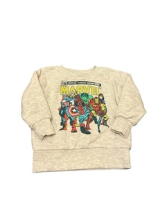 Marvel Boy’s Cream Sweatshirt Size 18M Pre Love Condition - Picture 1 of 2
