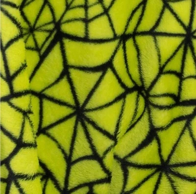 Target Spider Web Printed Plush Halloween 2024 Throw Blanket Green Hyde & EEK! - Image 1 of 3