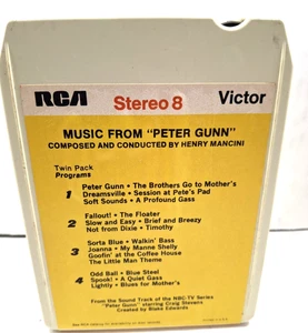 Vintage 8 Track Tape Of "Music From Peter Gunn" By Henry Manchini No Return - Foto 1 di 3