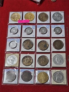 DEALERS' OVERSTOCK OF 20/TWENTY MIXED TOKENS/MEDALS/GOOD FOR TOKENS #T4368 - Picture 1 of 4