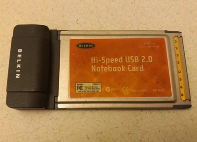2002 Belkin Hi-Speed USB 2.0 Notebook Card Windows 98 SE/2000/XP/Me Compatible  - Image 1 of 3