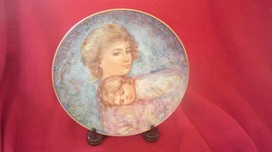 1984 Mothers Day Plate Abby and Lisa KNOWLES LIMITED EDITION PLATE EDNA HIBEL - Picture 1 of 5