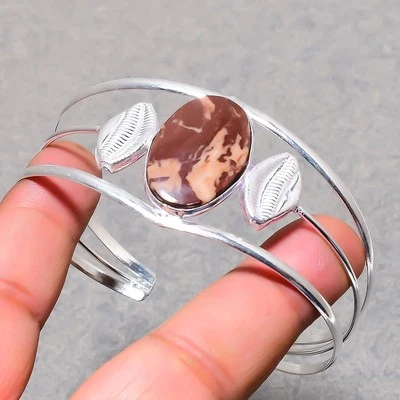 Coconut Jasper Gemstone Handmade Fashion Ethnic Jewelry Adjustable Bangle SR 270 - Image 1 of 4