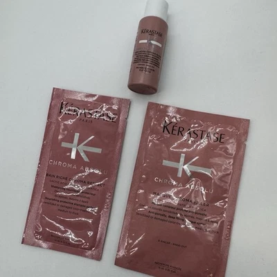 Relleno de máscara Kerastase Chroma Absolu, Bain Riche Chroma Respect, brillo ver descripción Foto 1 de 4