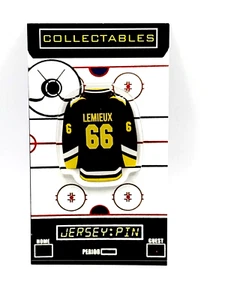 Pittsburgh Penguins Mario Lemieux jersey lapel pin-Retro Collectable - Picture 1 of 1