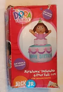 Nickelodeon Dora the Explorer Happy Birthday Airblown Inflatable 4 Feet Tall - Picture 1 of 5