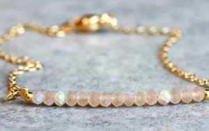 DamenArmband Perlen rosa gold romantisch Geschenkidee Mutter Freundin Frau - Bild 1 von 6