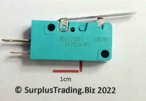 Panasonic ABV123261 SPST-NO Hinge Lever Microswitch, 3A 250 Vac - Picture 1 of 2
