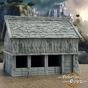 Medieval city terrain Stables 28mm Scatter Terrain tabletop fantasy wargaming - Picture 1 of 1