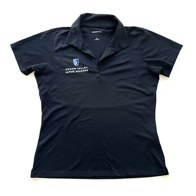 Polo para mujer Squaw Valley Alpine Meadows mediano bordado logotipo auténtico esquí Foto 1 de 4