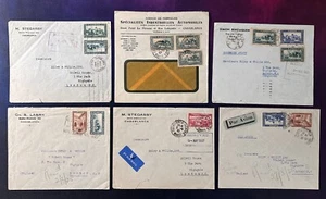 FRANCÉS MARRUECOS 1935-39 CUBIERTAS DE AIRE COMERCIALES A LONDRES (6) - Imagen 1 de 2