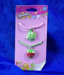 Shopkins Necklace Set Strawberry & Apple Moose 2013 - Picture 1 of 3