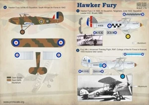 Print Scale PS-72093 1/72 Hawker Fury - Foto 1 di 3