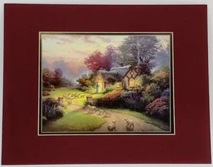 The Good Shepherd’s Cottage By Thomas Kinkade -11″x14″- Matted Collector's Print - Picture 1 of 3