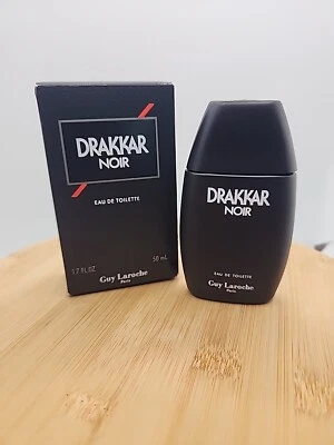 De colección 1989 Guy Laroche Drakkar Noir 1,7 OZ Eau de Toilette SPLASH Cosmair Importación Foto 1 de 4