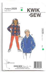 Kwik Sew 2628 Boys Girls Tops Hood-Leggings Pants 4-5-6-7 Sewing Pattern-Hoodie - Picture 1 of 2