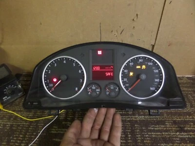 09 2009 Volkswagen Tiguan Speedometer Cluster Instrument Unknown Mile 5N0920950D - Image 1 of 4