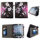 Folio Case For ipad 2 3 4 2nd 3rd 4th Gen Cover Card Pocket Stylus Holder Stand 