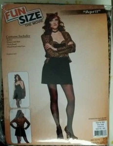 FUN SIZE THE MOVIE APRIL Deluxe Sexy Cougar Halloween Costume Size Junior XS,S,M - Picture 1 of 1