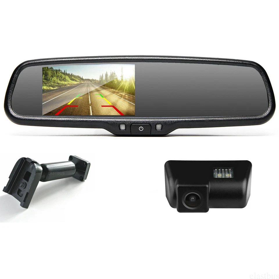 Cámara de reversa monitor espejo retrovisor de repuesto para automóvil HD 4,3"" para Ford Transit Foto 1 de 4
