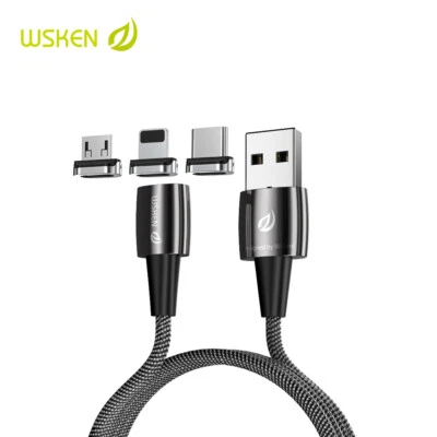WSKEN X1 Pro Magnetic Type-c Micro Charge Cable For Samsung Android Phone Device - Image 1 of 4