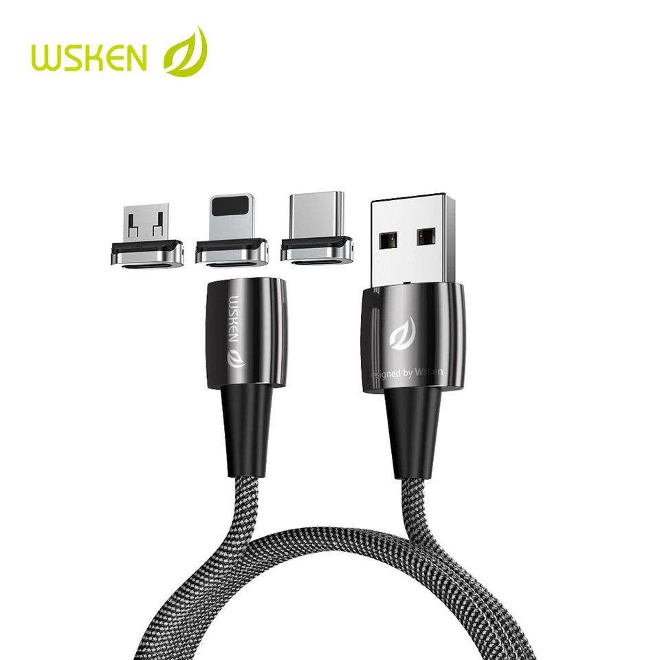 WSKEN X1 Pro Magnetic Type-c Micro Charge Cable For Samsung Android Phone Device - Image 1 of 4