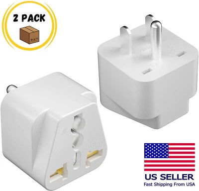 UNIVERSAL PRO 2 Pcs Universal UK US AU EU to American US USA Outlet Plug in Adapter Converter