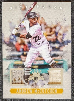 2017 Andrew McCutchen Game Bat Patch Pittsburgh Pirates MLB Panini Card #DKM-AT Foto 1 de 2