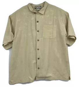 Big Dogs Resort Wear Button Up Silk Hawaiian Shirt Sz XL Golf Ball Print - Picture 1 of 5