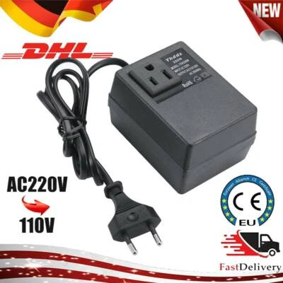 MARKENLOS EU Stecker 200 Watt AC 220V zu auf 110V Reise Konverter Transformator Netzteil
