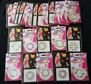 50x Body Sticker Belly Dance Navel Sticker Body Jewelry Self-adhesive Tribal - Picture 1 of 12