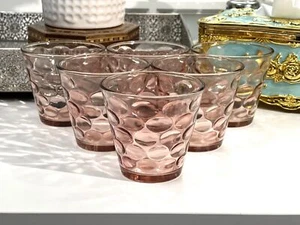 Juego de tazas de vidrio color rosa caja de regalo 6 vasos uso diario jugo de agua té de soda - Imagen 1 de 11