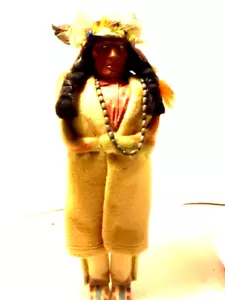 Vtg 1930's Skookum 15'' Chief Bully Good Native American Indian Doll Near Mint - Picture 1 of 10