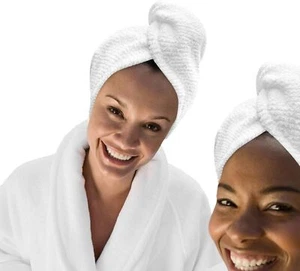 Haartuch Halstuch schnelltrocknend 100% Baumwolle super saugfähig Turban Kopftuch für Frauen - Bild 1 von 7