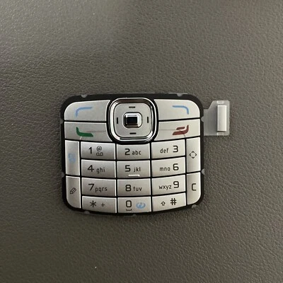 NOKIA N70 TASTIERA Nuovo Latin Keypad Silver New! ORIGINALE - Immagine 1 di 2