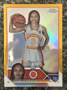 2023 Topps Chrome McDonald's All American Gold Refractor /50 Hannah Hidalgo #78 - Picture 1 of 2