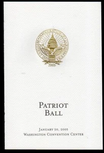 2005 George W. Bush Inaugural Program - Patriot Ball - Bild 1 von 1