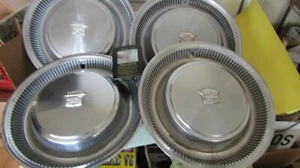1974 1975 1976 Cadillac DeVille Hubcap Wheelcover Set of 4 Plus 8 Track Tape OEM - Picture 1 of 12